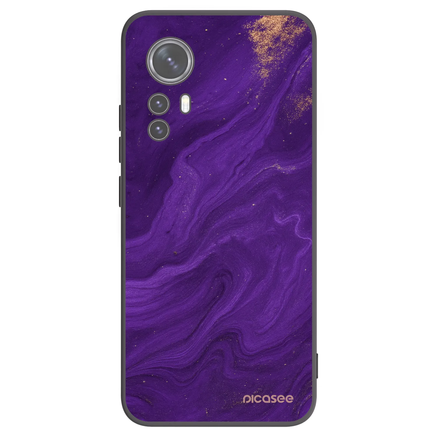 Picasee husă neagră din silicon pentru Xiaomi 12 - Purple