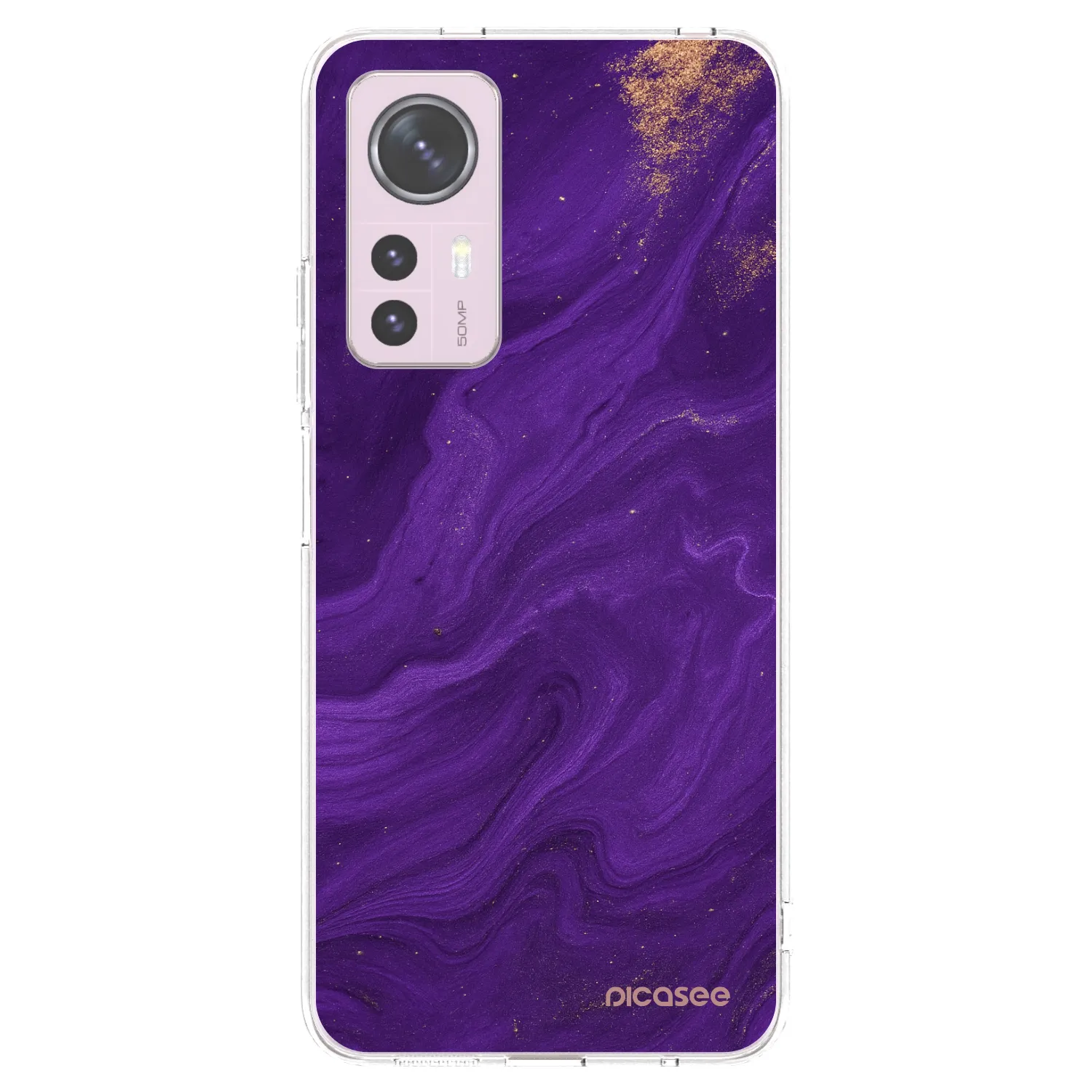 Picasee husă transparentă din silicon pentru Xiaomi 12 - Purple