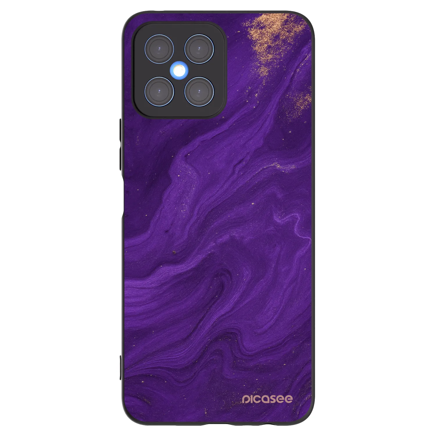 Picasee husă neagră din silicon pentru Honor X8 4G - Purple