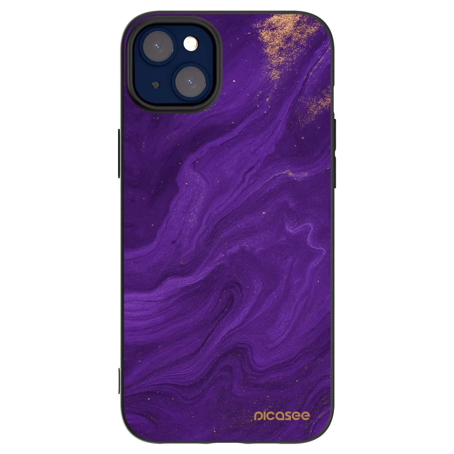 Picasee husă neagră din silicon pentru Apple iPhone 14 Plus - Purple