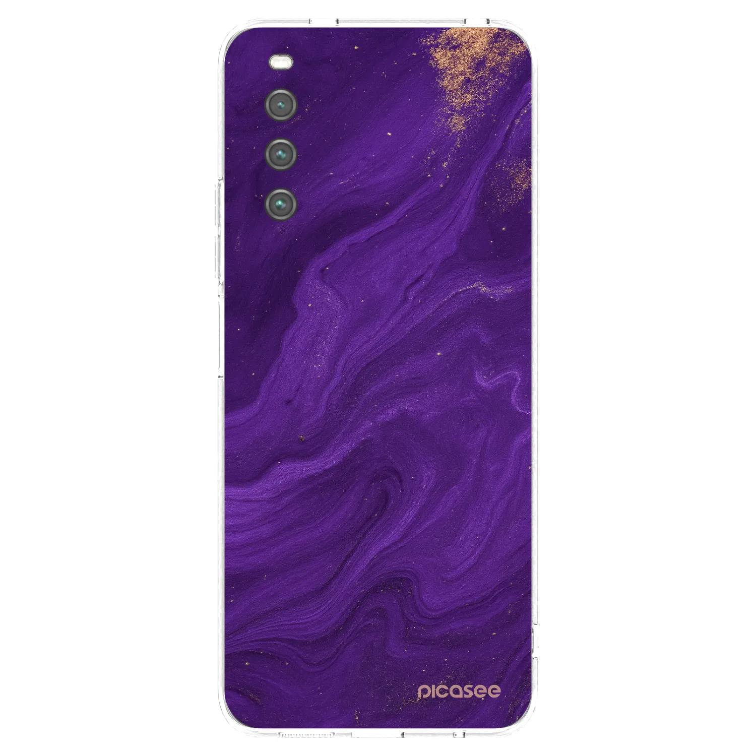 Picasee husă transparentă din silicon pentru Sony Xperia 10 IV 5G - Purple