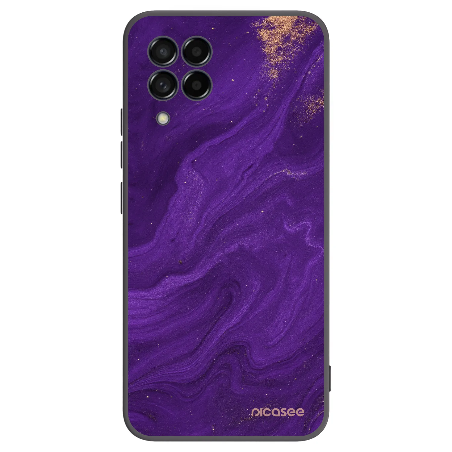 Picasee husă neagră din silicon pentru Samsung Galaxy M53 5G - Purple