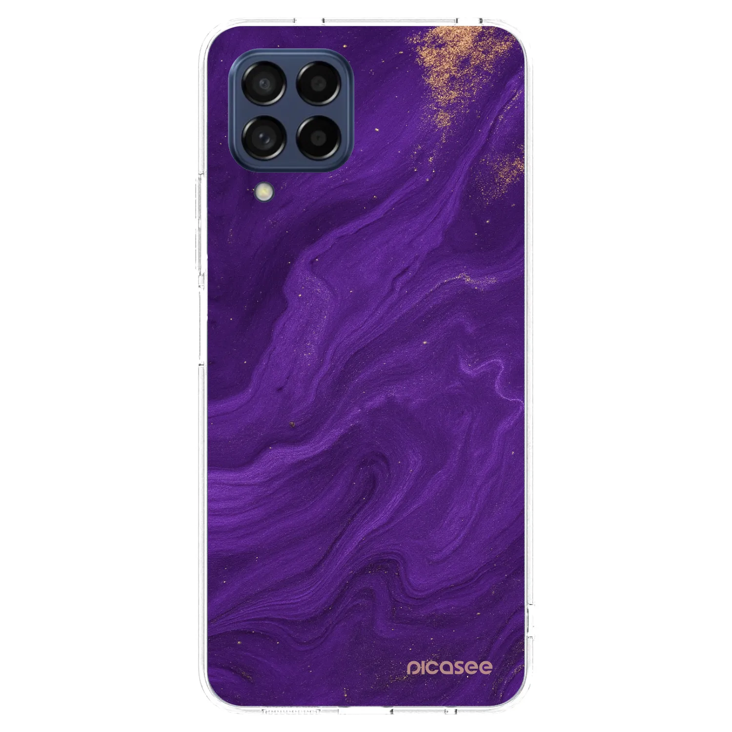 Picasee husă transparentă din silicon pentru Samsung Galaxy M53 5G - Purple