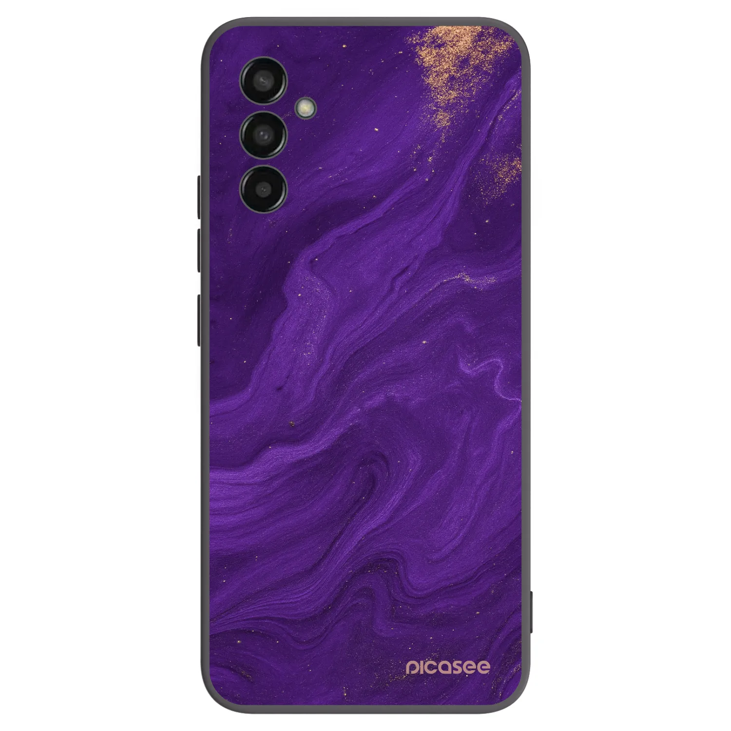 Picasee husă neagră din silicon pentru Samsung Galaxy M13 M135F - Purple