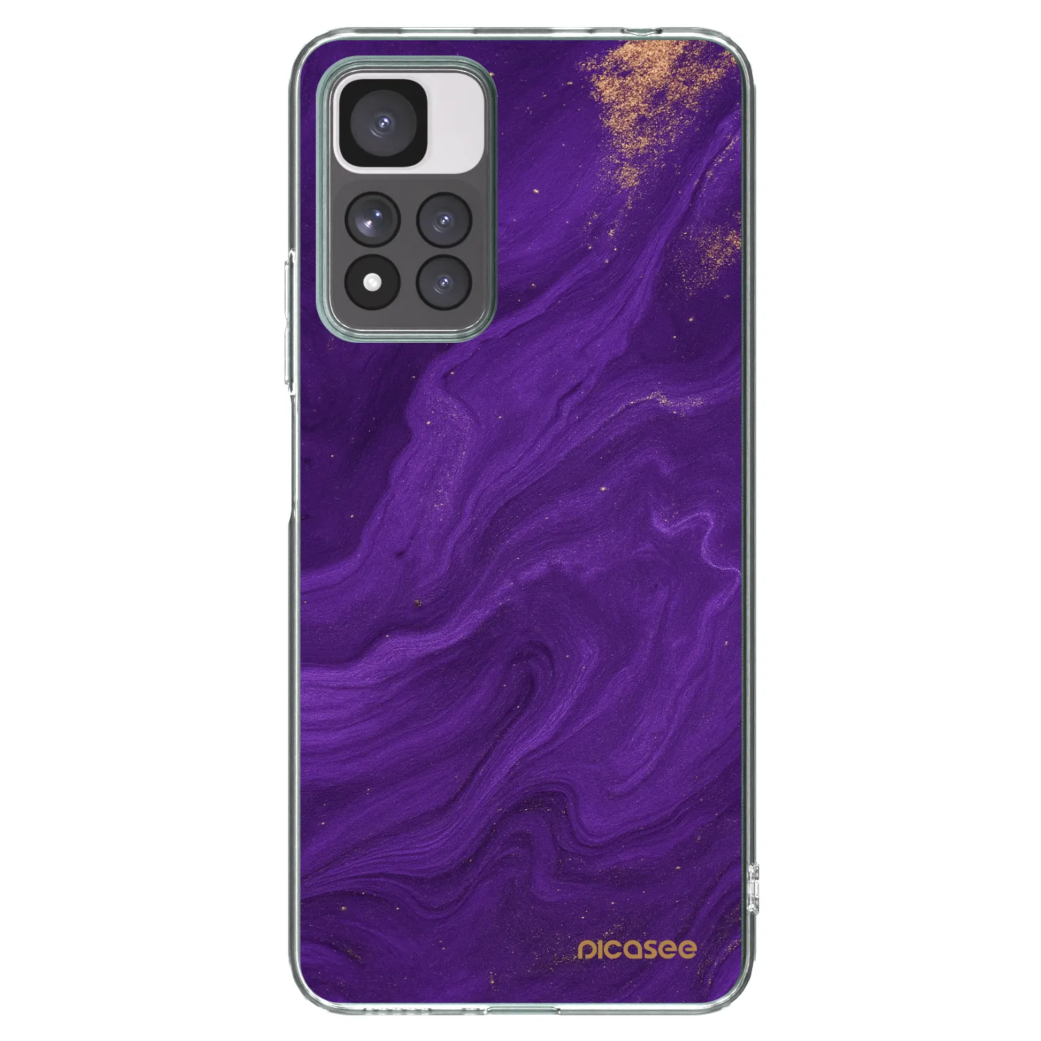 Picasee husă transparentă din silicon pentru Xiaomi Redmi Note 11 Pro+ 5G - Purple