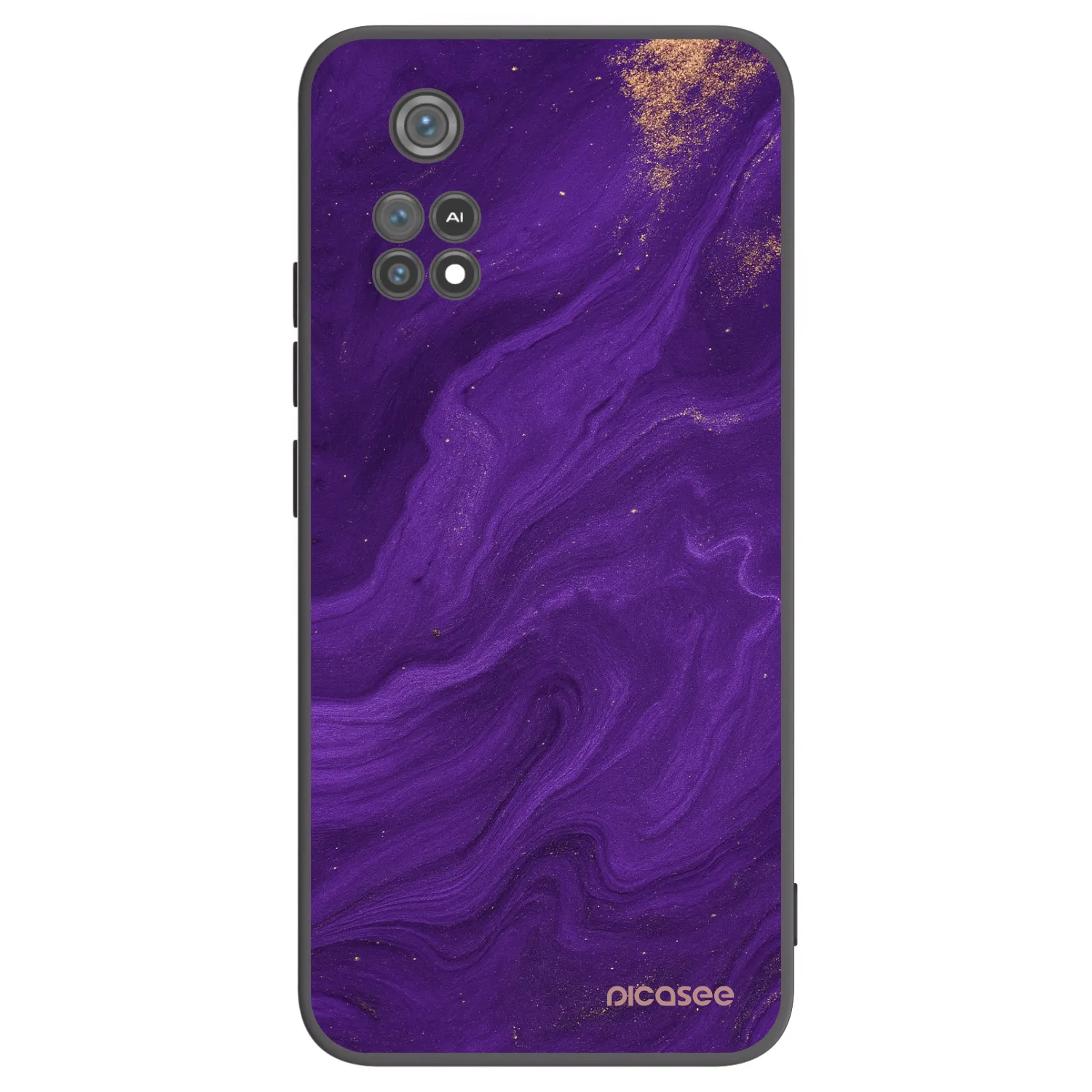 Picasee husă neagră din silicon pentru Xiaomi Poco M4 Pro - Purple