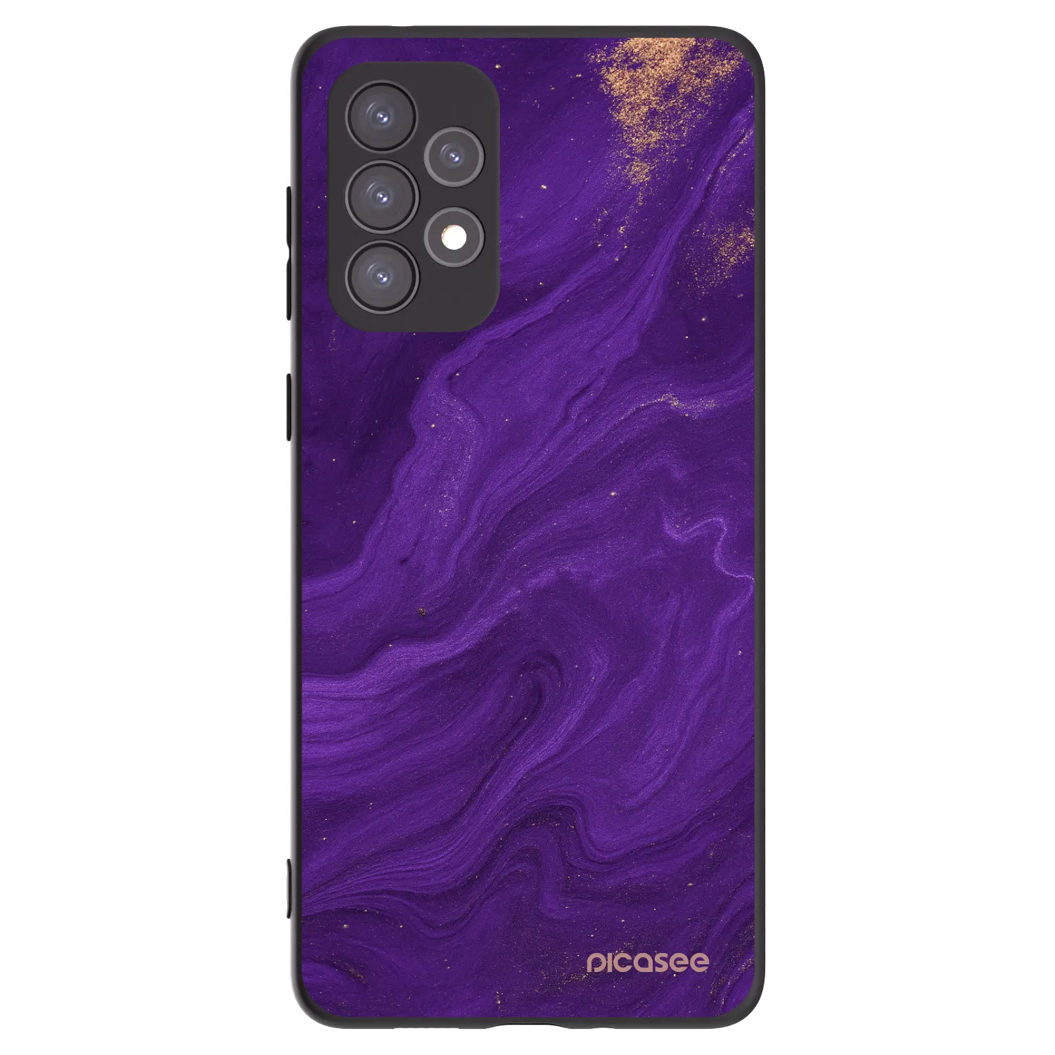 Picasee husă neagră din silicon pentru Samsung Galaxy A73 5G - Purple