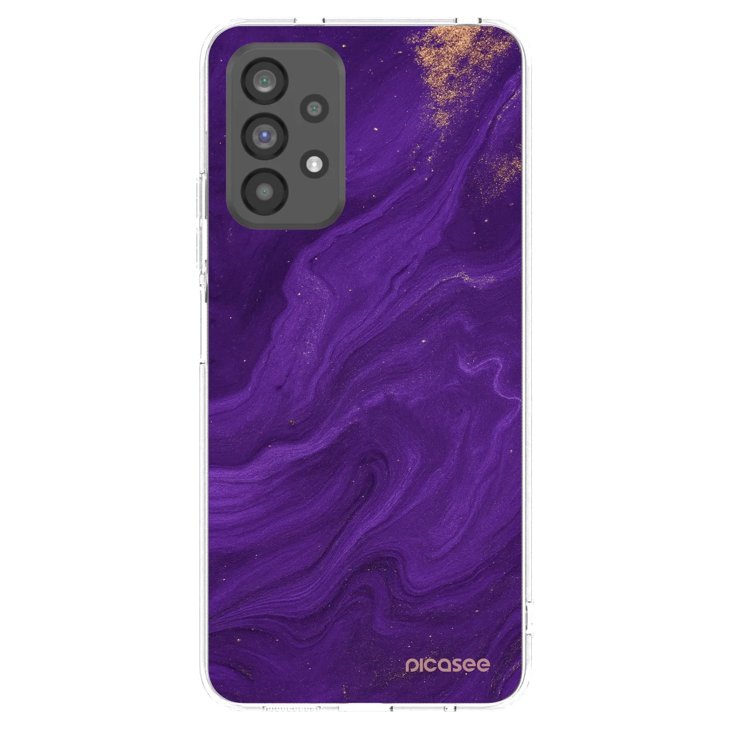 Picasee husă transparentă din silicon pentru Samsung Galaxy A73 5G - Purple