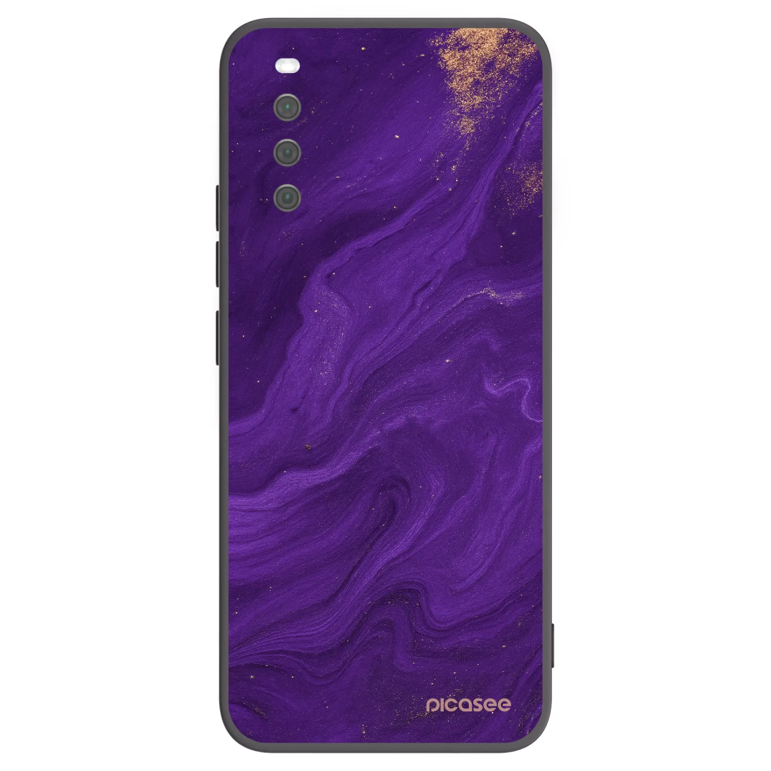 Picasee husă neagră din silicon pentru Sony Xperia 10 III - Purple