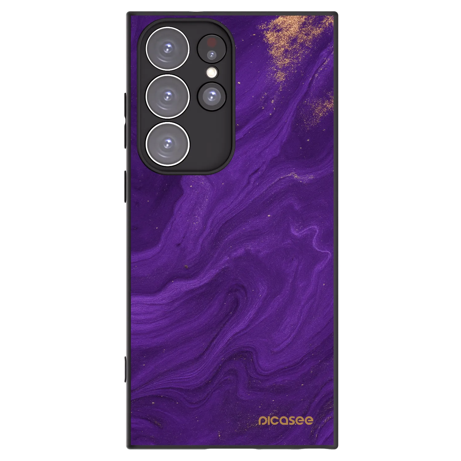 Picasee husă neagră din silicon pentru Samsung Galaxy S23 Ultra 5G - Purple