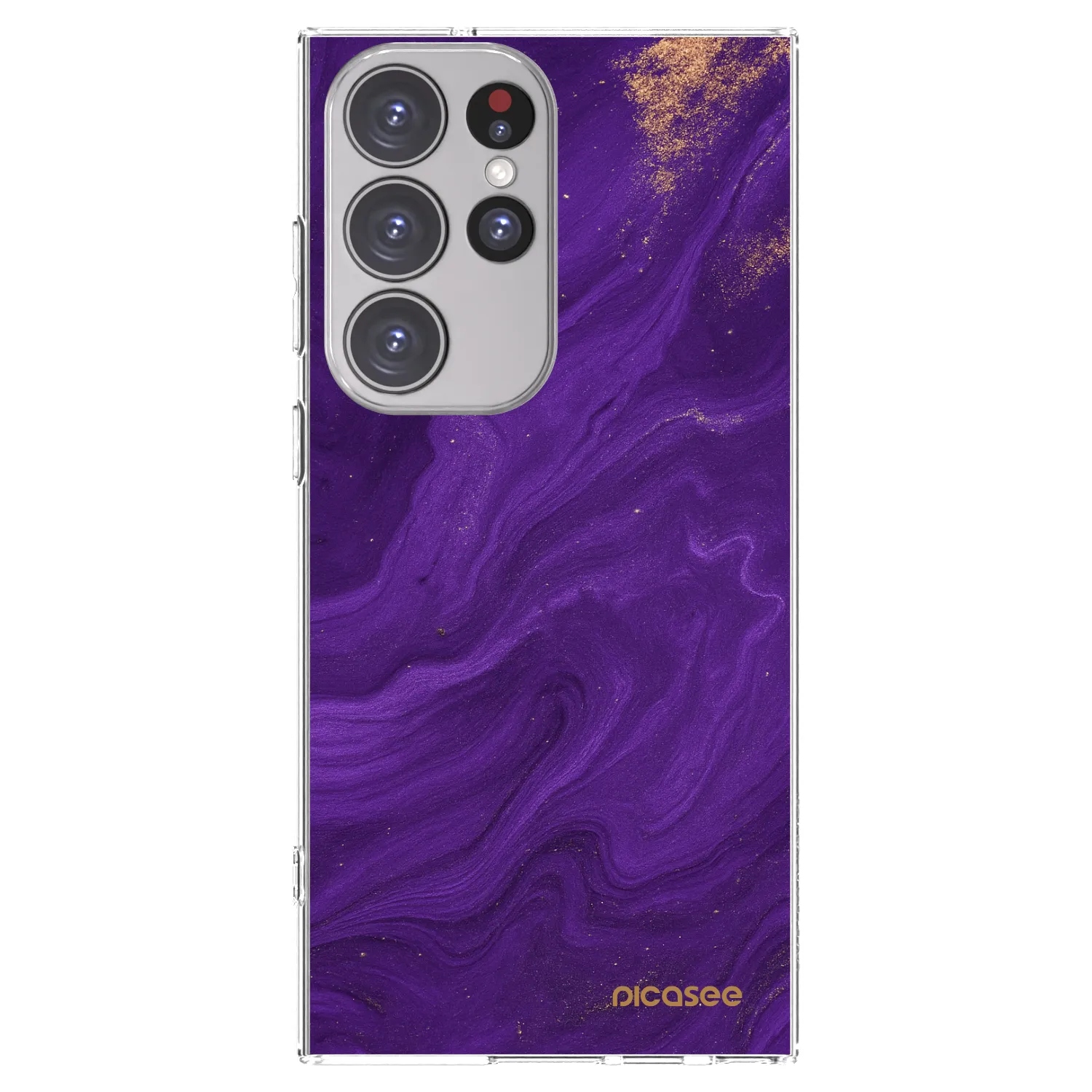 Picasee husă transparentă din silicon pentru Samsung Galaxy S23 Ultra 5G - Purple