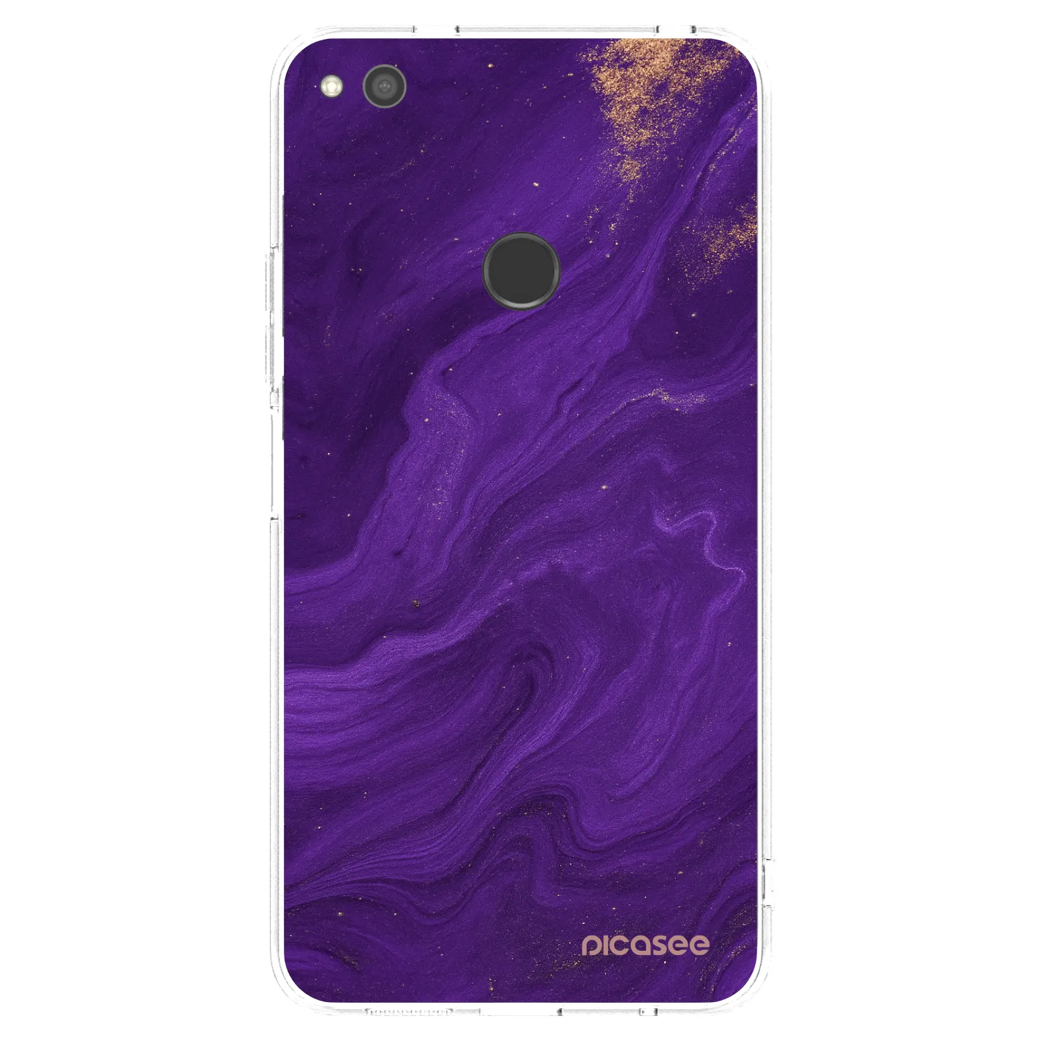 Picasee husă transparentă din silicon pentru Huawei P9 Lite 2017 - Purple
