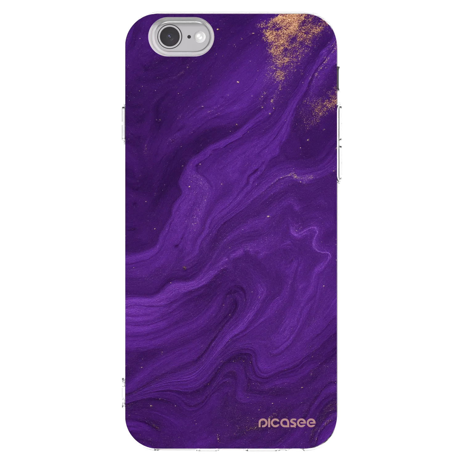 Picasee husă transparentă din silicon pentru Apple iPhone 6/6S - Purple
