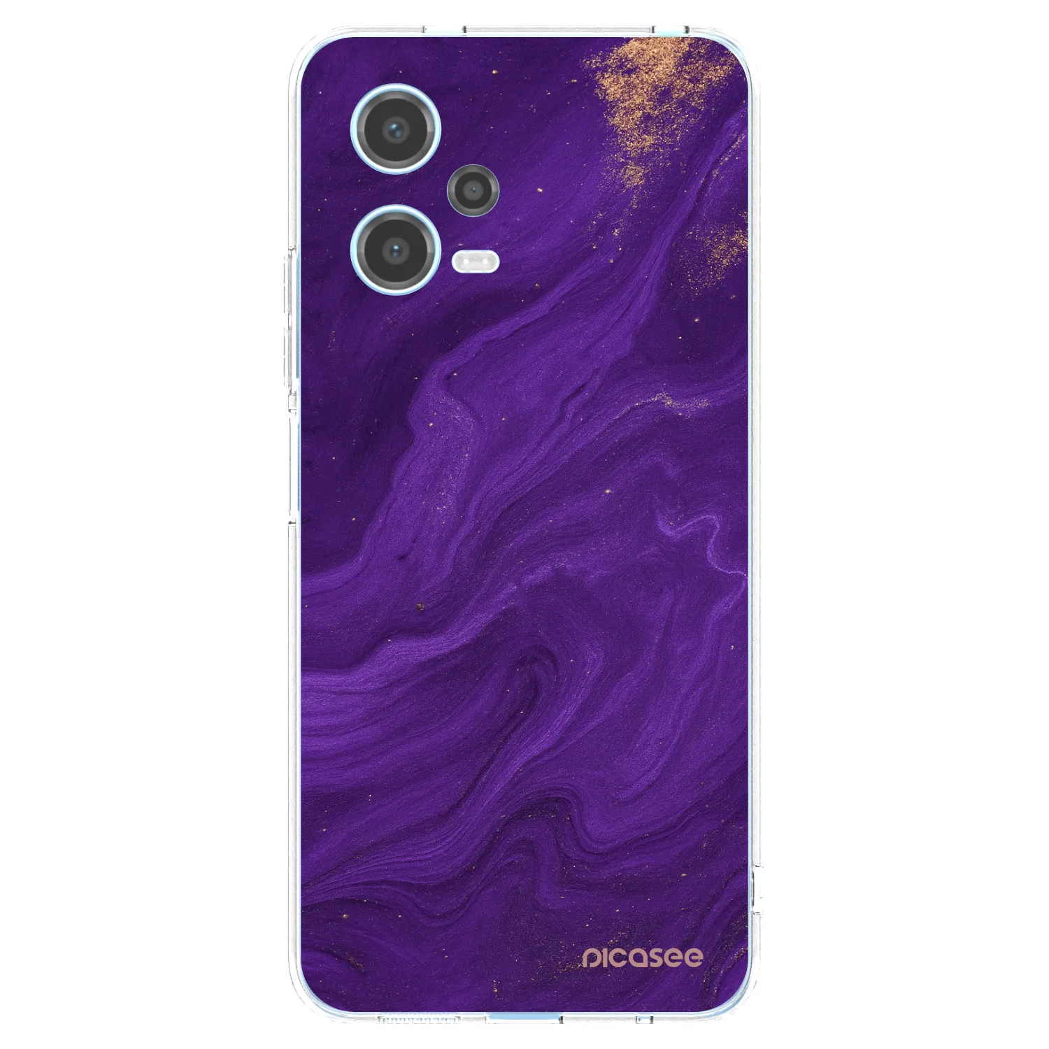 Picasee husă transparentă din silicon pentru Xiaomi Redmi Note 12 5G - Purple
