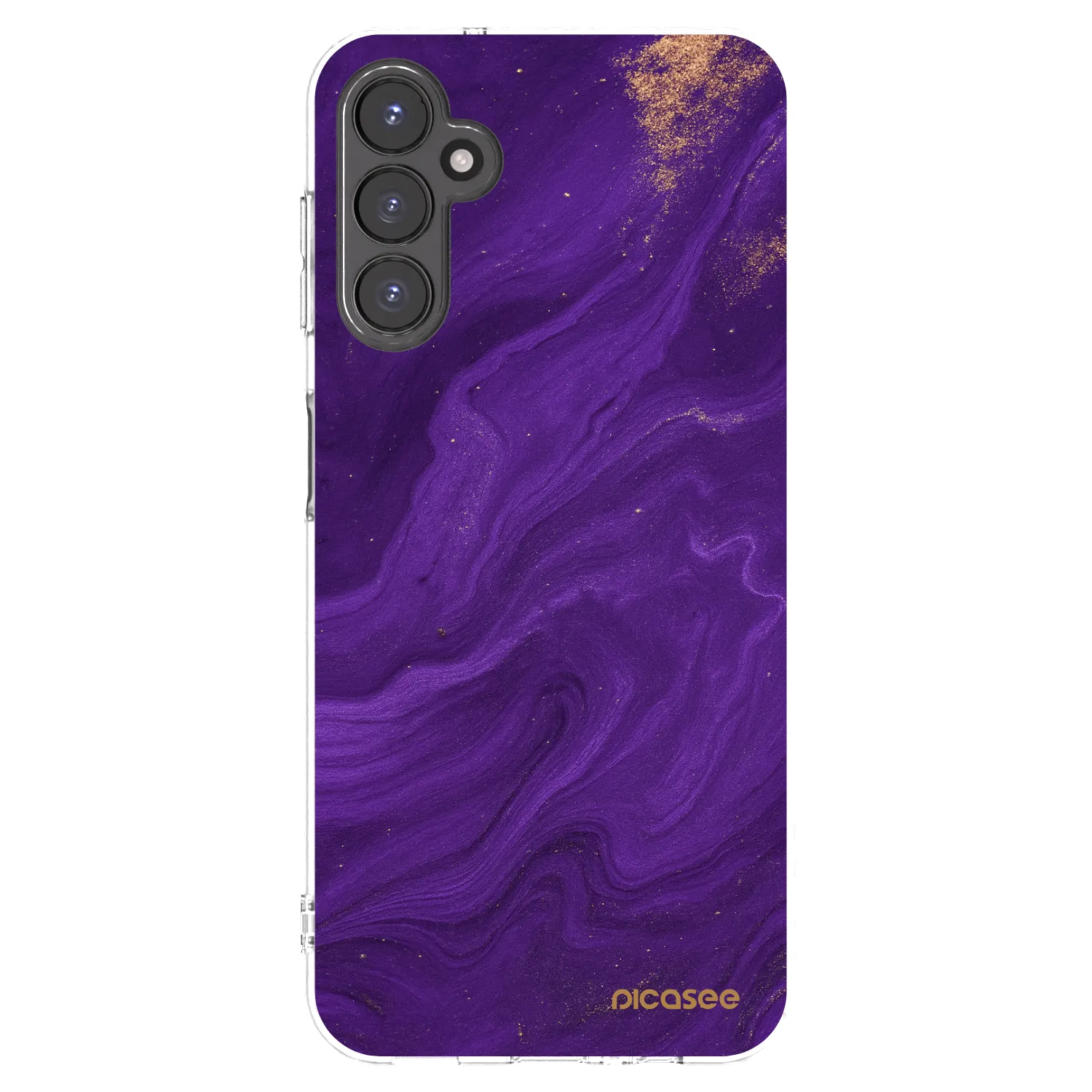Picasee husă transparentă din silicon pentru Samsung Galaxy A14 4G A145R - Purple