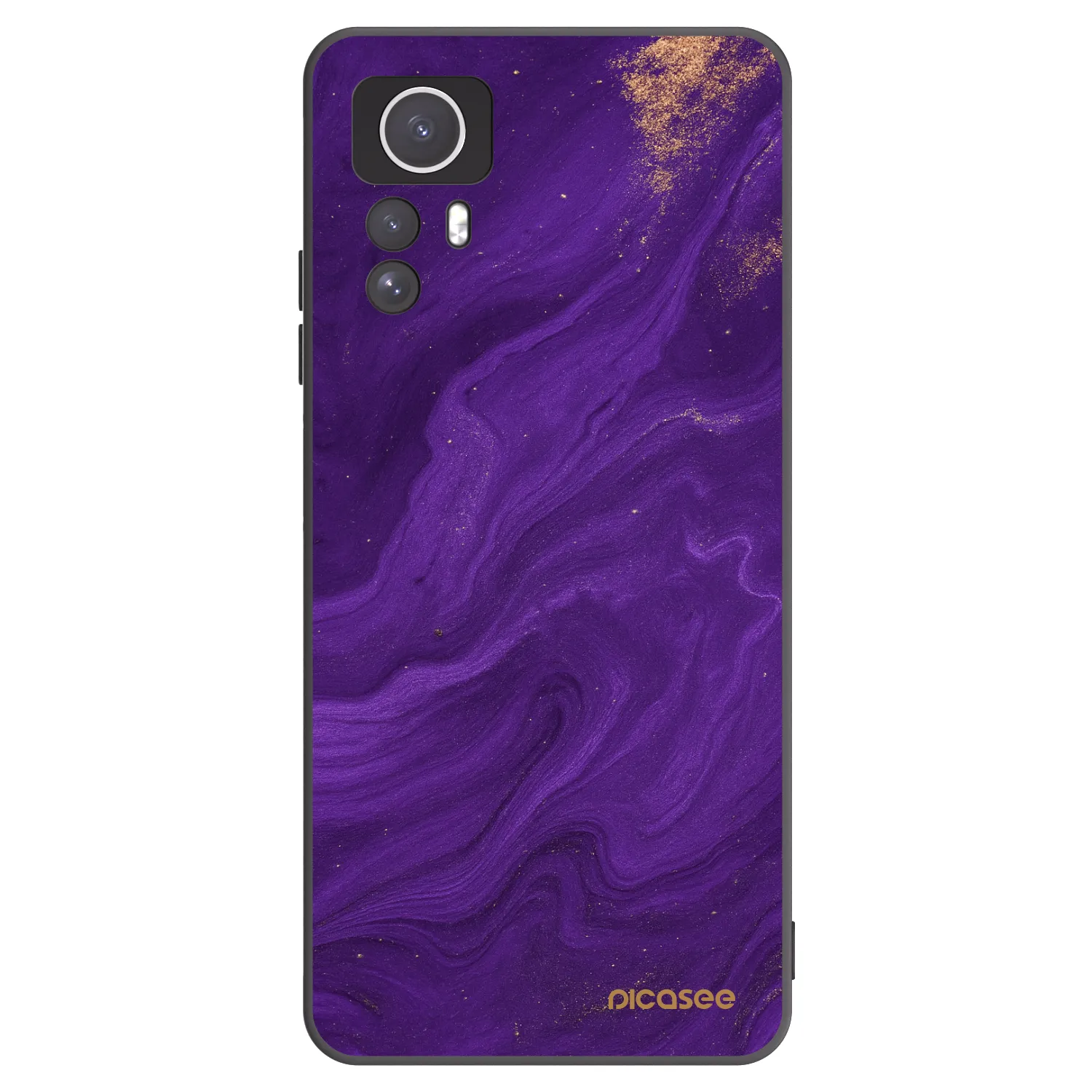 Picasee husă neagră din silicon pentru Xiaomi Redmi Note 12S - Purple