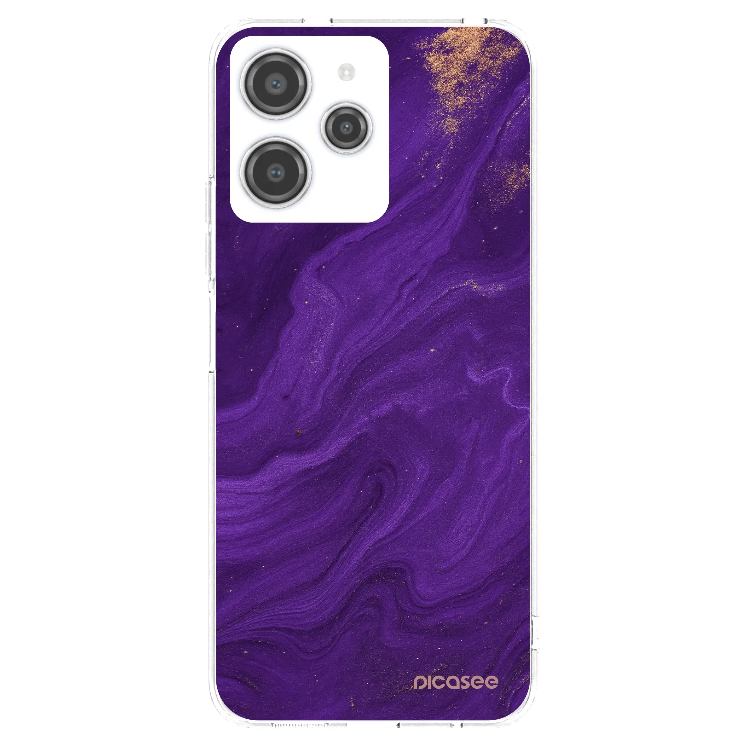 Picasee husă transparentă din silicon pentru Xiaomi Redmi 12 4G - Purple