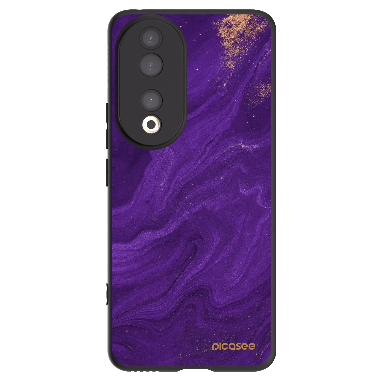 Picasee husă neagră din silicon pentru Honor 90 5G - Purple