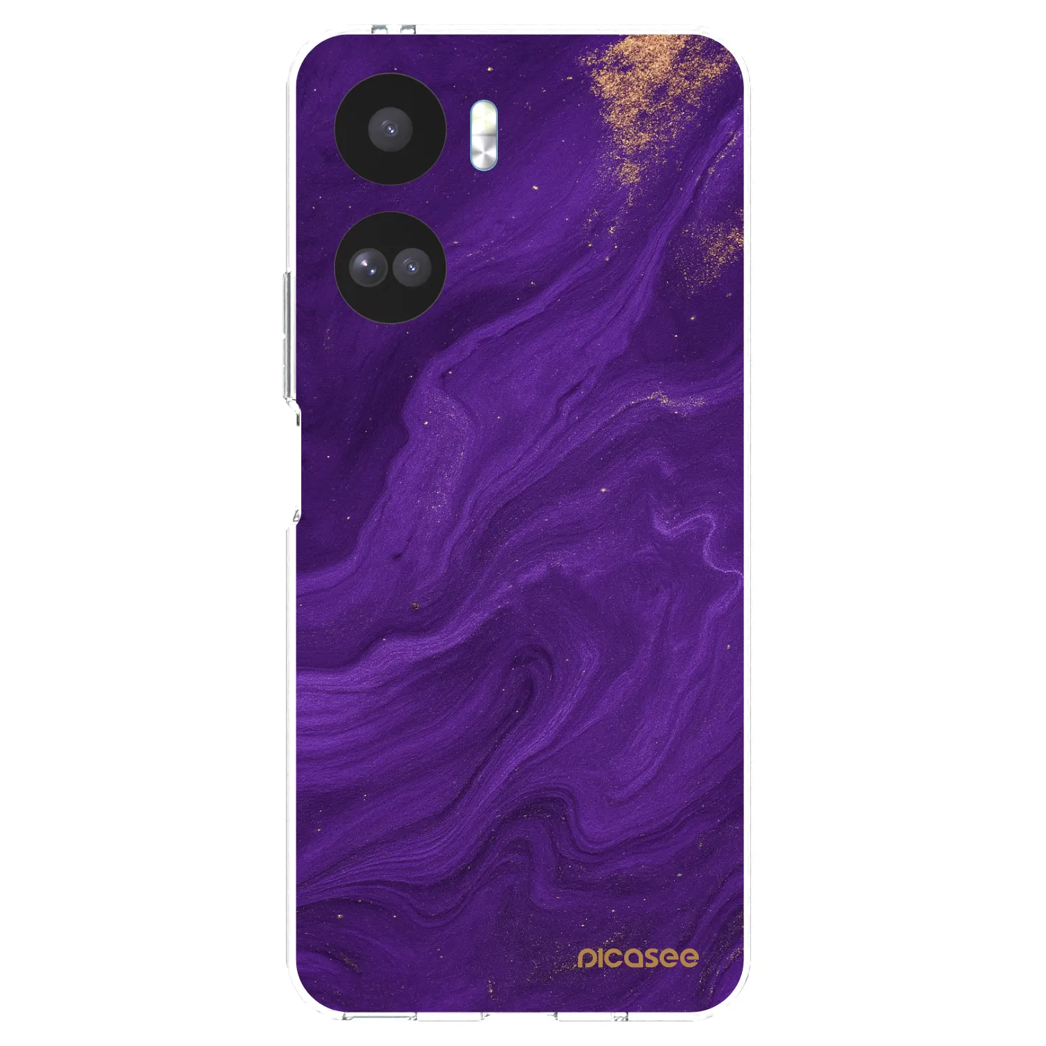 Picasee husă transparentă din silicon pentru Honor 90 Lite 5G - Purple