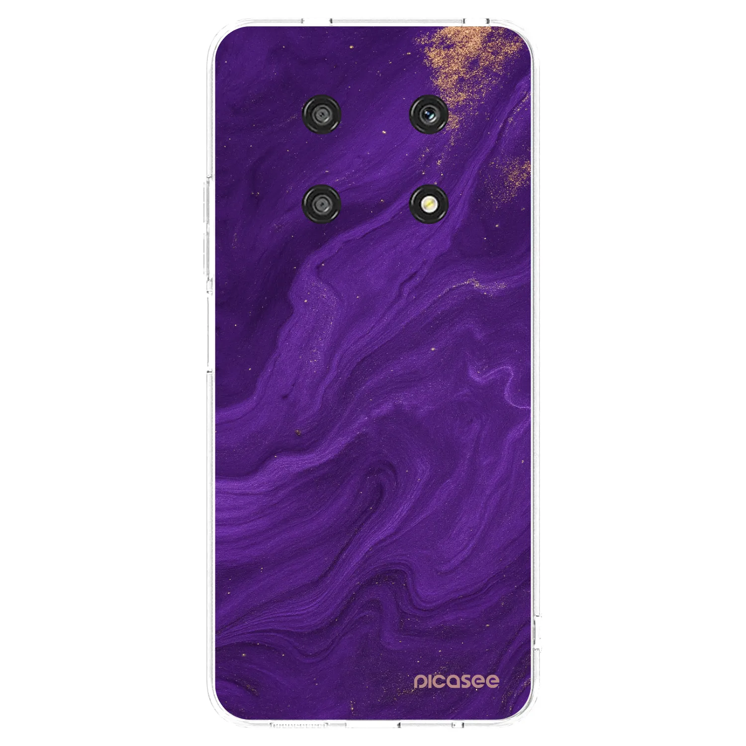 Picasee husă transparentă din silicon pentru Honor Magic4 Lite 5G - Purple