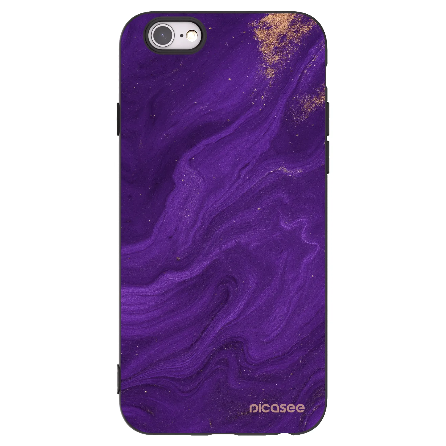 Picasee husă neagră din silicon pentru Apple iPhone 6/6S - Purple