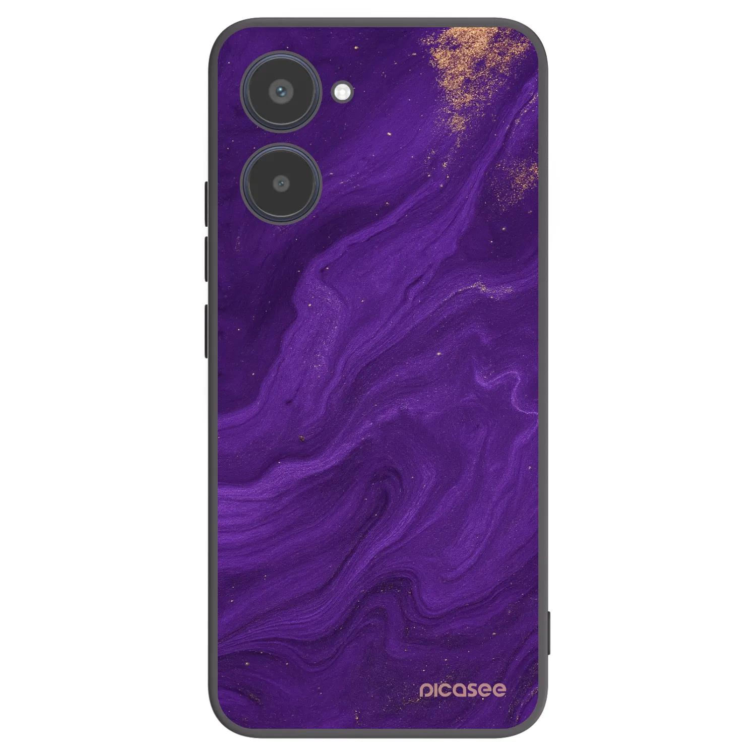 Picasee husă neagră din silicon pentru Realme 10 4G - Purple
