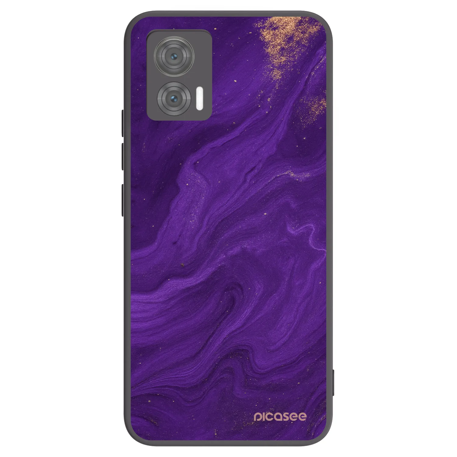 Picasee husă neagră din silicon pentru Motorola Edge 30 Neo - Purple