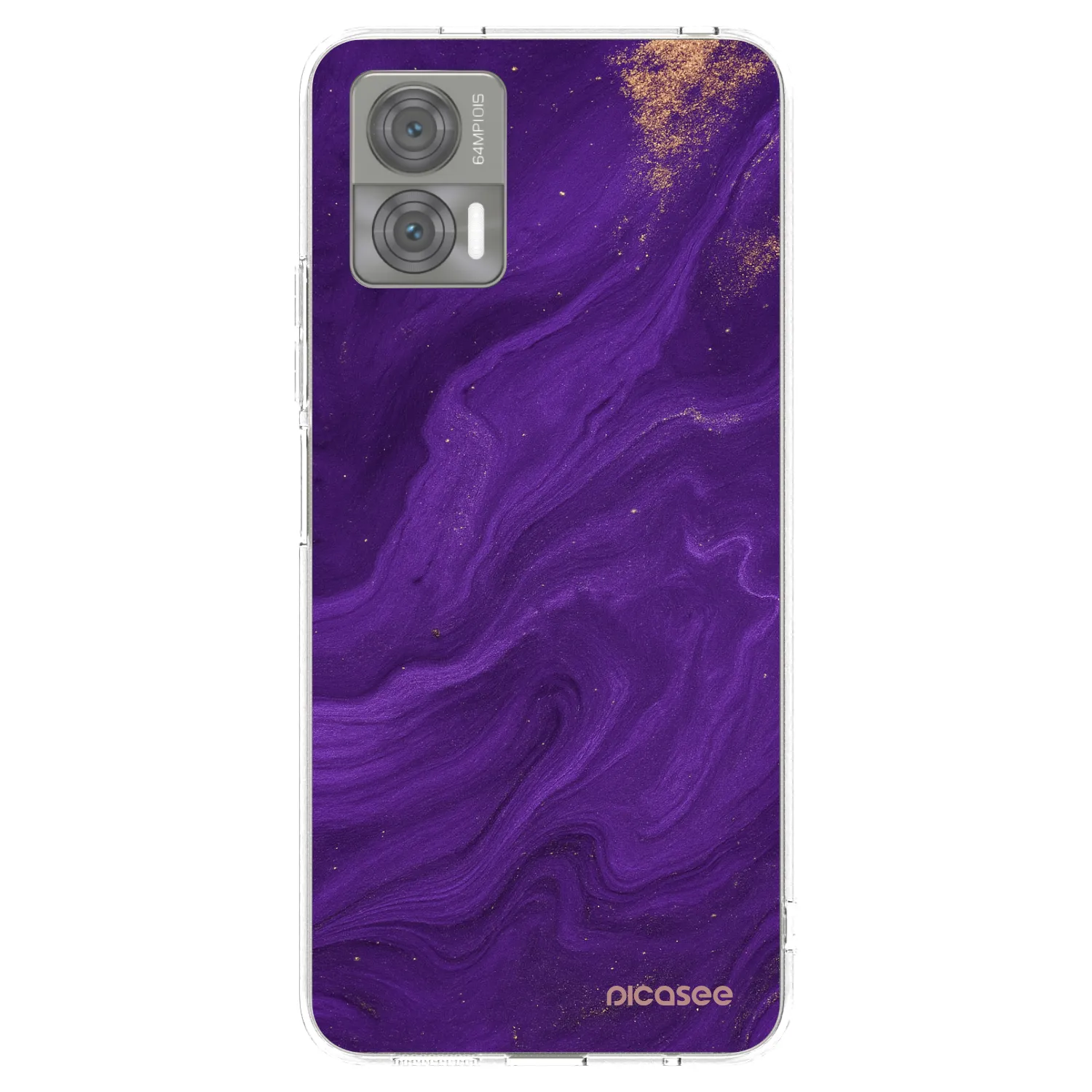 Picasee husă transparentă din silicon pentru Motorola Edge 30 Neo - Purple