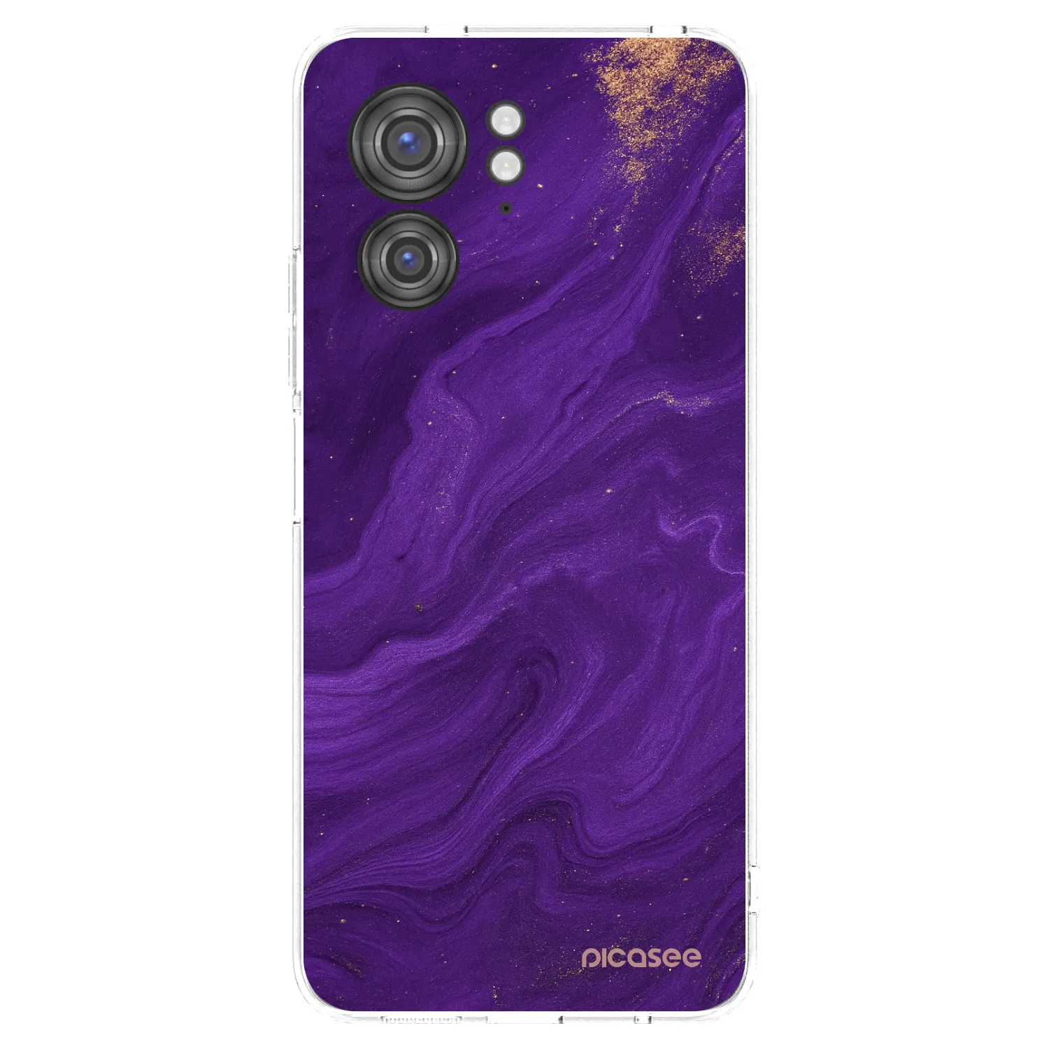 Picasee husă transparentă din silicon pentru Motorola Edge 40 - Purple