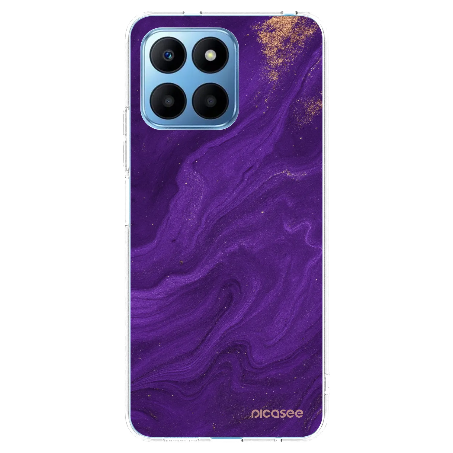 Picasee husă transparentă din silicon pentru Honor 70 Lite - Purple