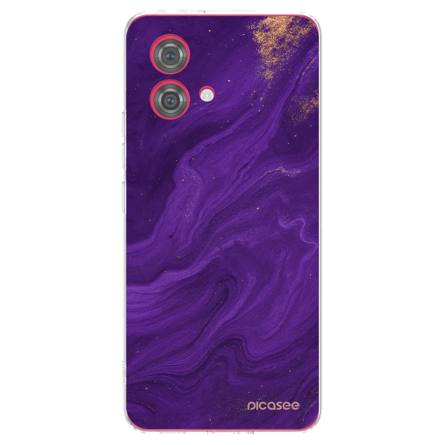 Picasee husă transparentă din silicon pentru Motorola Moto G84 5G - Purple