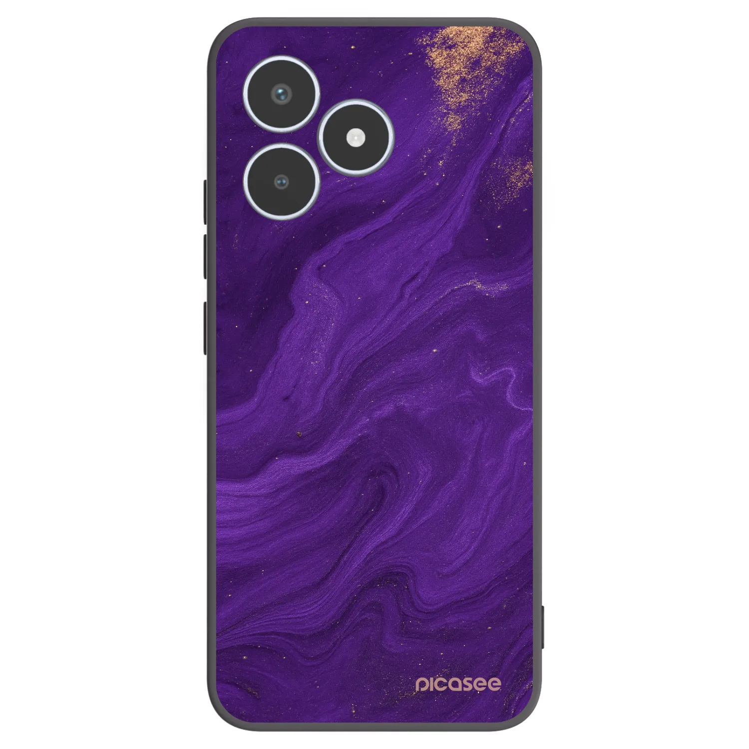 Picasee husă neagră din silicon pentru Realme C53 - Purple