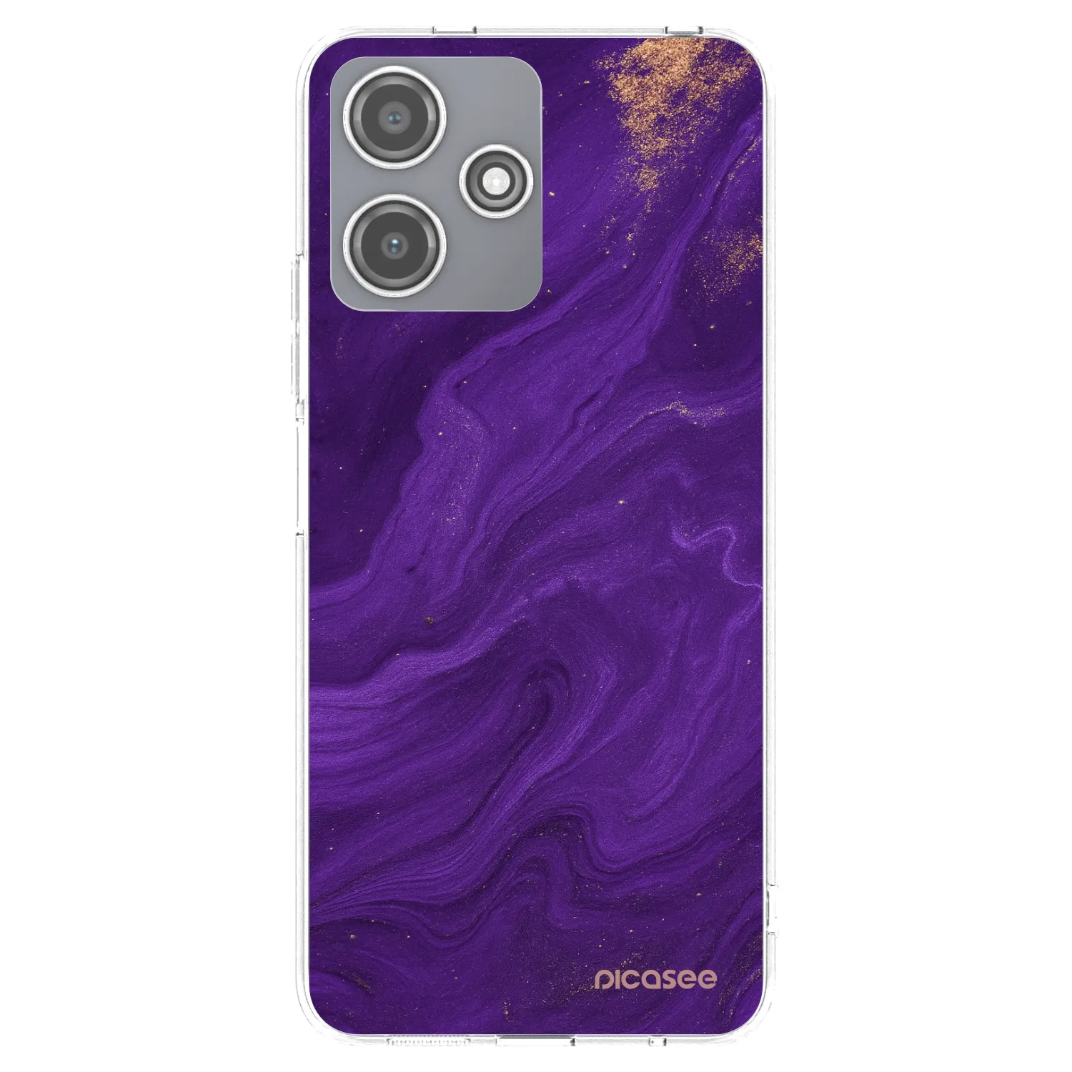 Picasee husă transparentă din silicon pentru Xiaomi Redmi 12 5G - Purple