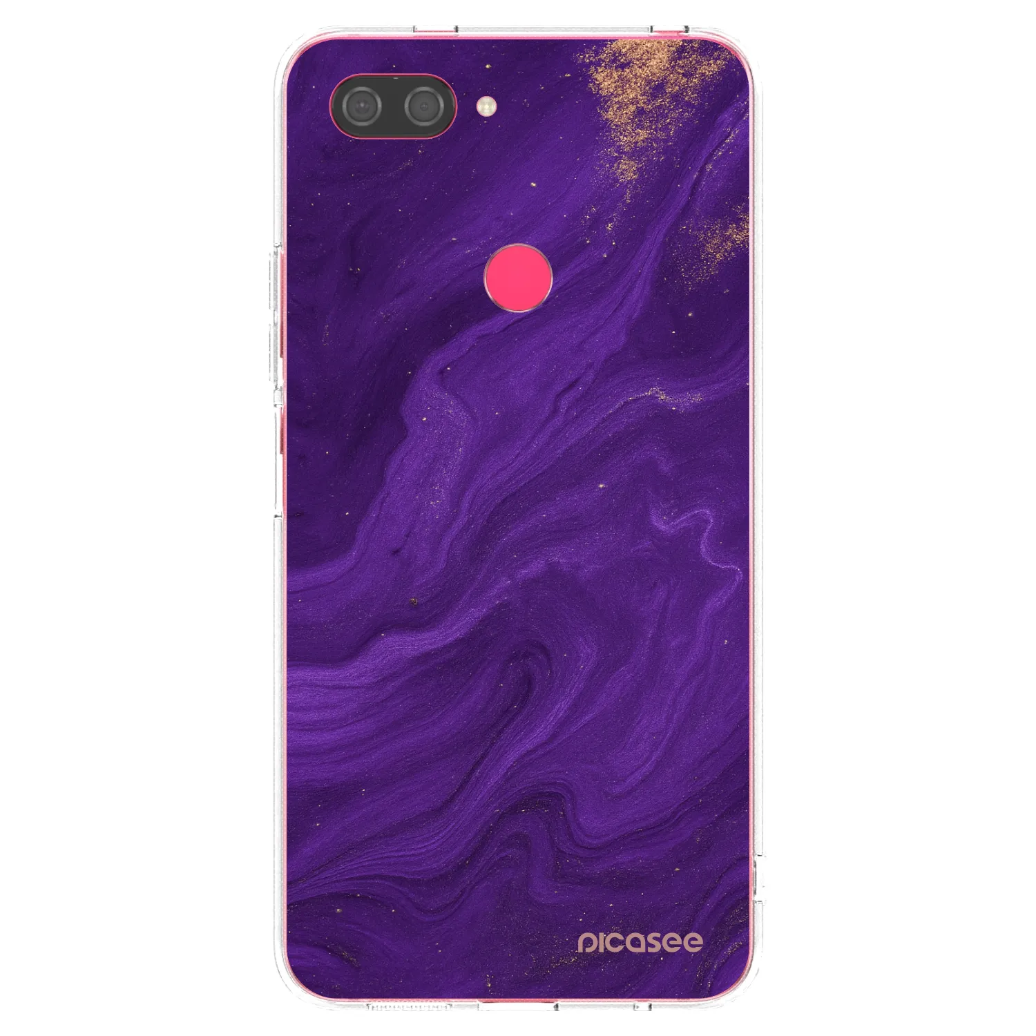 Picasee husă transparentă din silicon pentru Xiaomi Mi 8 Lite - Purple