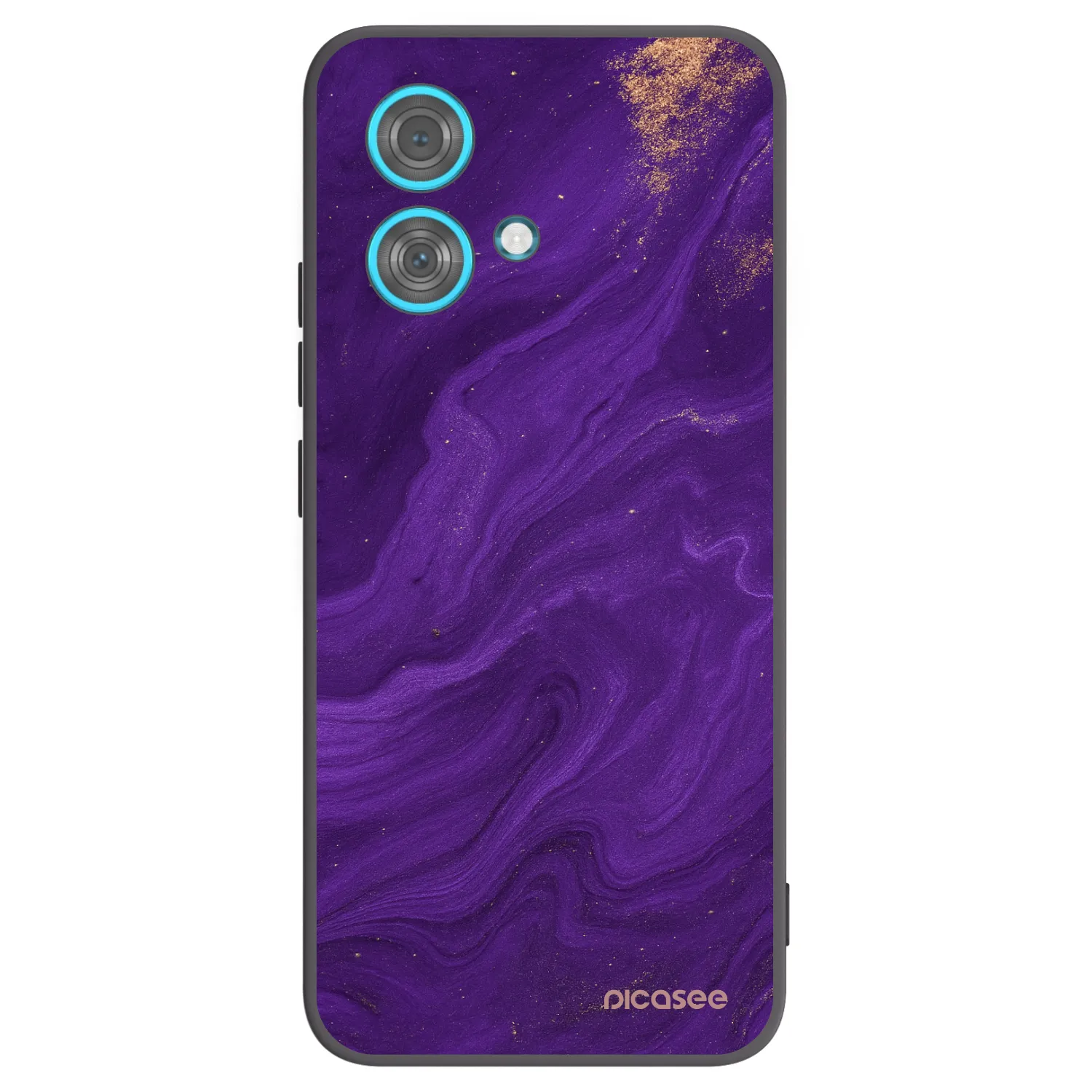 Picasee husă neagră din silicon pentru Motorola Edge 40 Neo - Purple