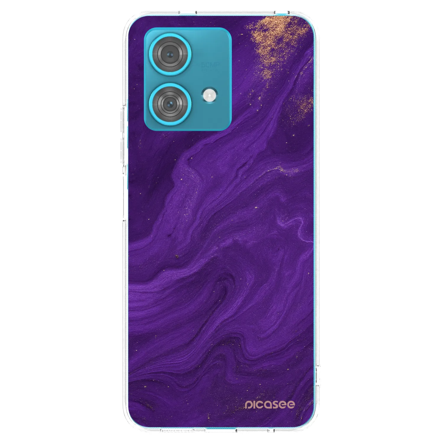 Picasee husă transparentă din silicon pentru Motorola Edge 40 Neo - Purple