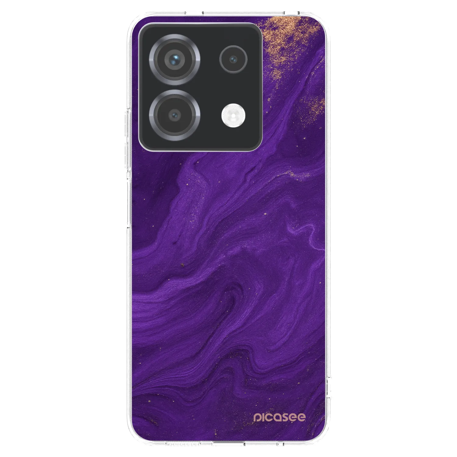 Picasee husă transparentă din silicon pentru Xiaomi Poco X6 - Purple