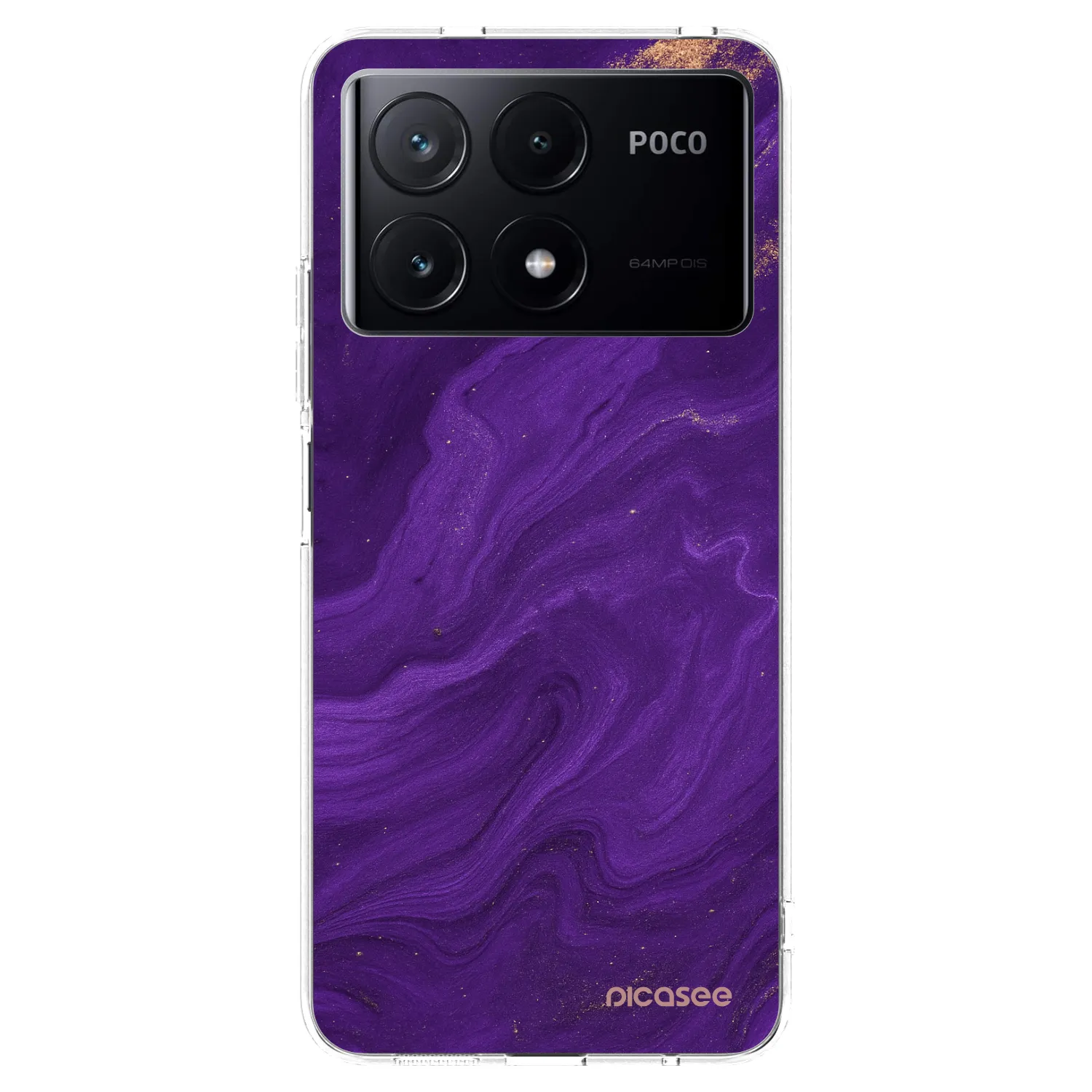 Picasee husă transparentă din silicon pentru Xiaomi Poco X6 Pro - Purple
