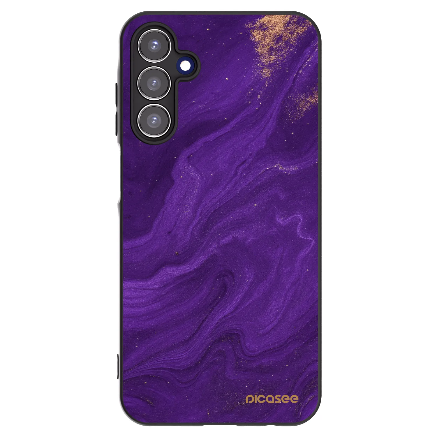 Picasee husă neagră din silicon pentru Samsung Galaxy A15 A155F 4G - Purple