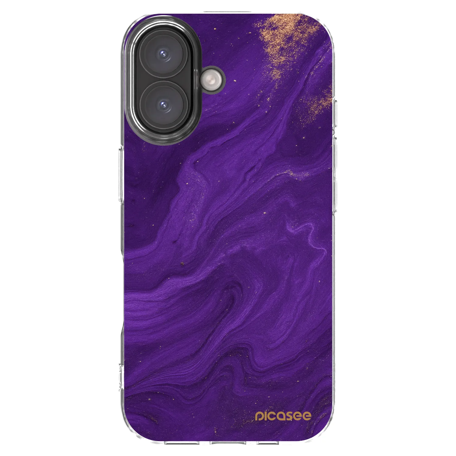 Picasee husă transparentă din silicon pentru Apple iPhone 16 - Purple