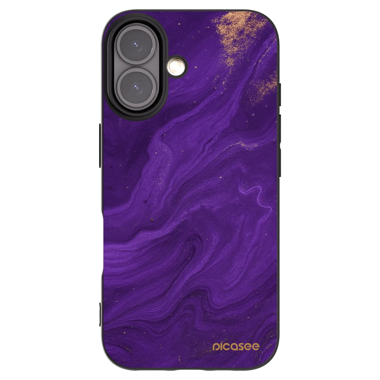 Picasee husă neagră din silicon pentru Apple iPhone 16 - Purple