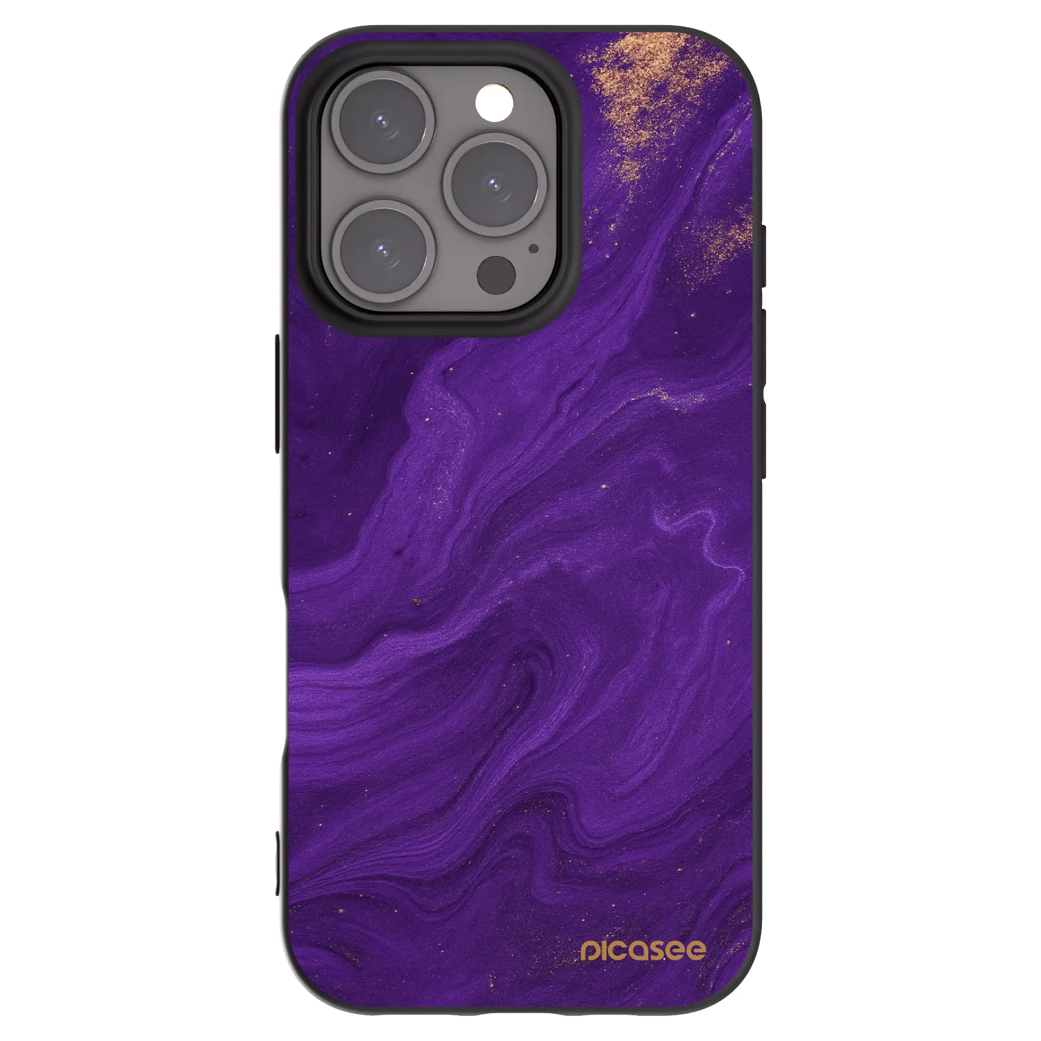 Picasee husă neagră din silicon pentru Apple iPhone 16 Pro - Purple