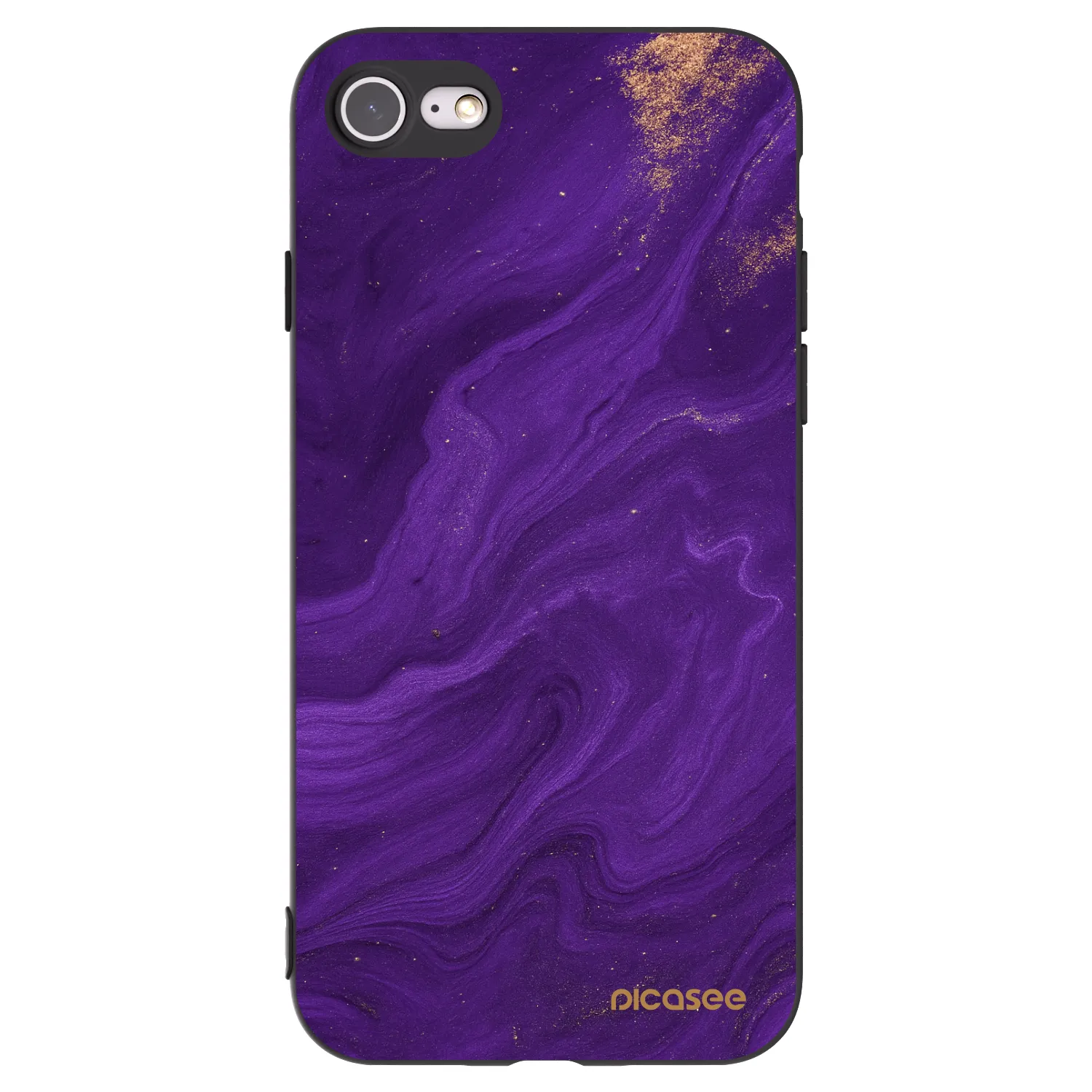 Picasee husă neagră din silicon pentru Apple iPhone 8 - Purple