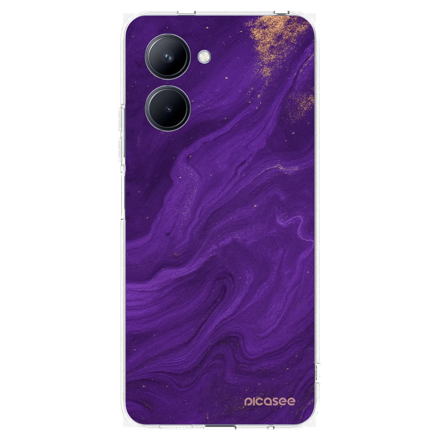 Picasee husă transparentă din silicon pentru Realme C33 (2023) - Purple