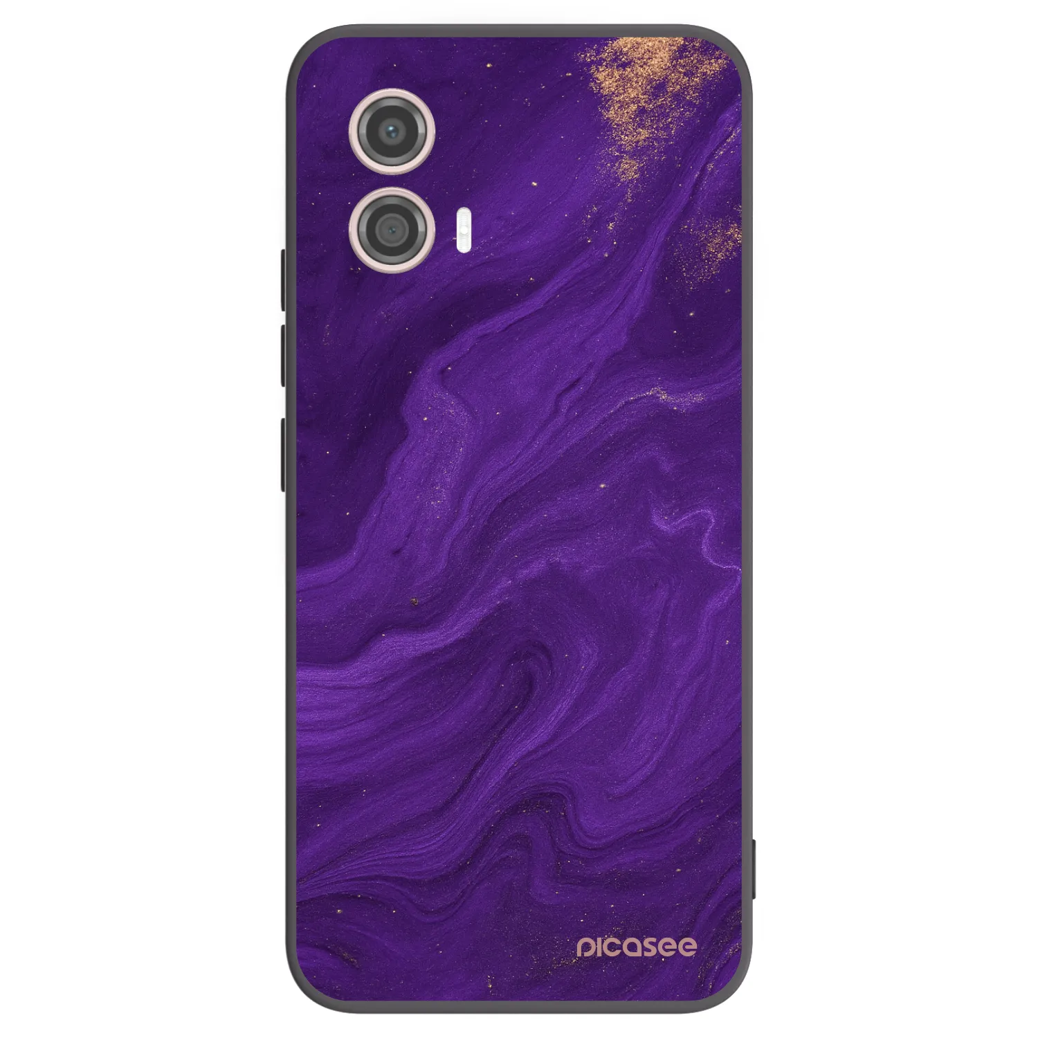 Picasee husă neagră din silicon pentru Motorola Moto G53 5G - Purple