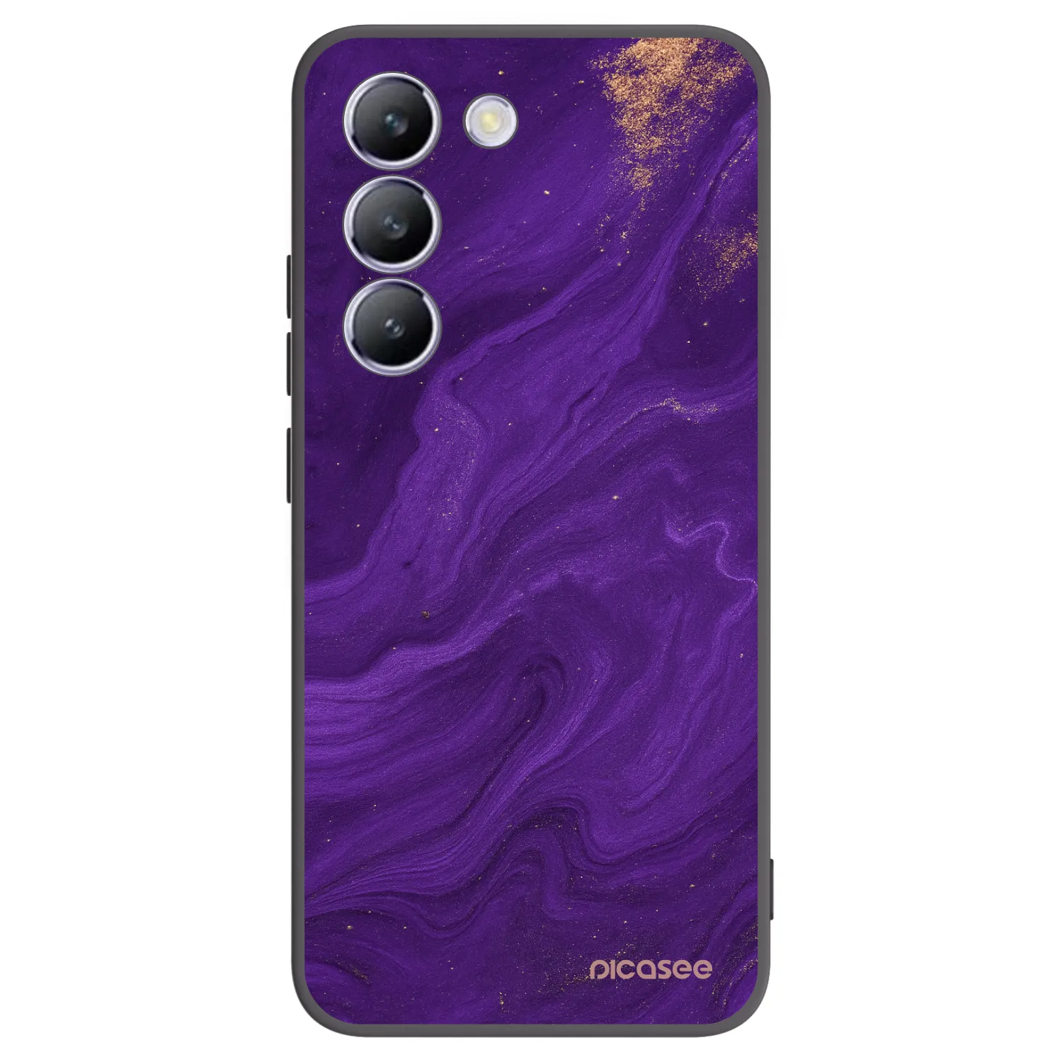 Picasee husă neagră din silicon pentru Vivo V40 SE 5G - Purple