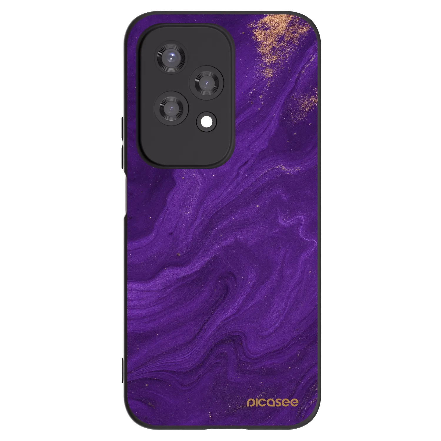 Picasee husă neagră din silicon pentru Honor 200 Lite - Purple