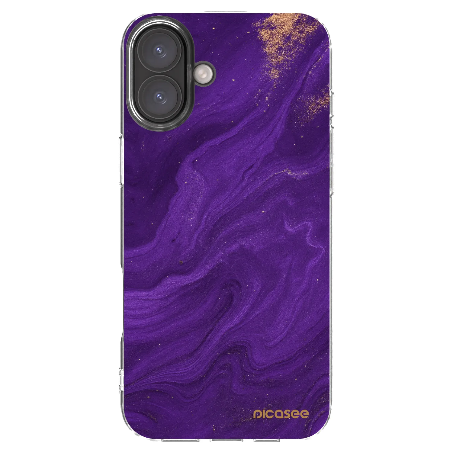 Picasee husă transparentă din silicon pentru Apple iPhone 16 Plus - Purple