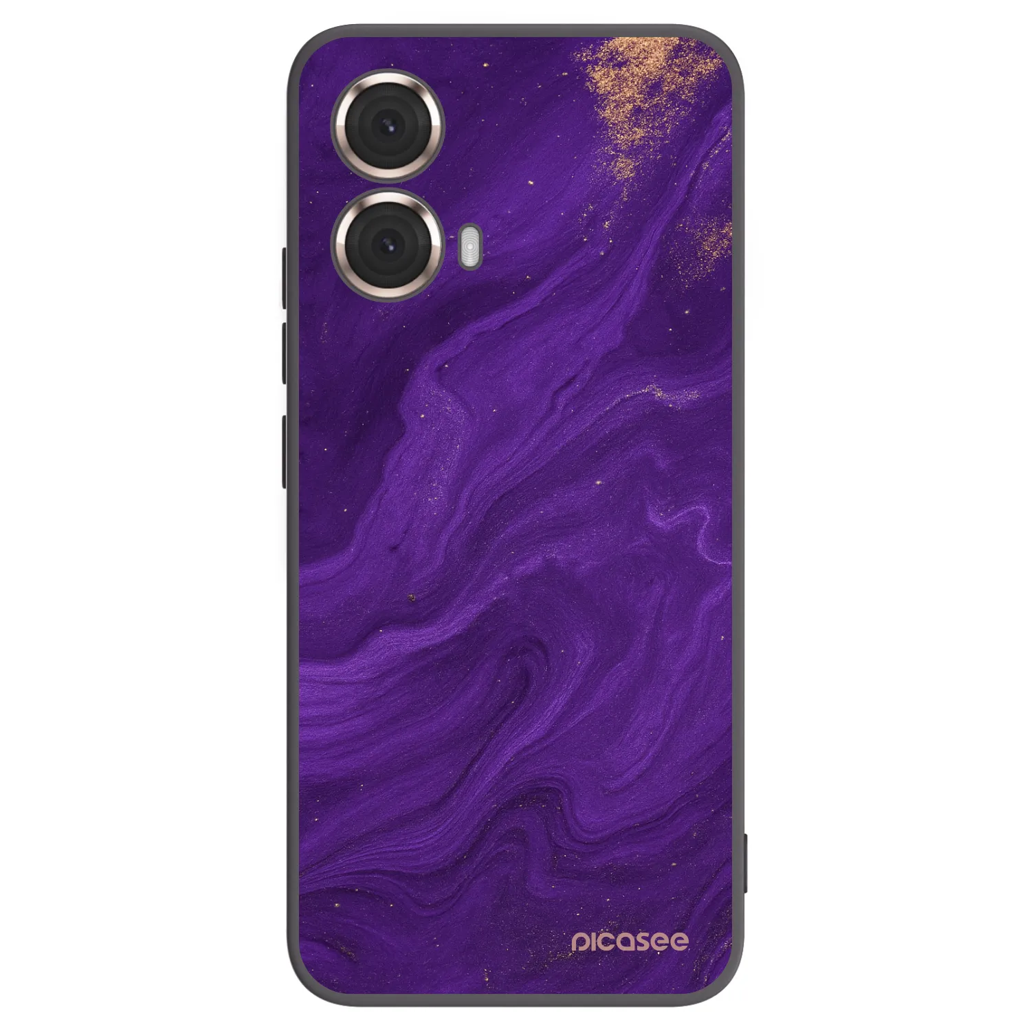 Picasee husă neagră din silicon pentru Motorola Moto G85 - Purple