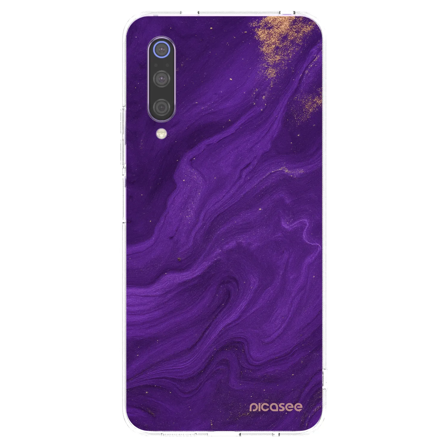 Picasee husă transparentă din silicon pentru Xiaomi Mi 9 - Purple